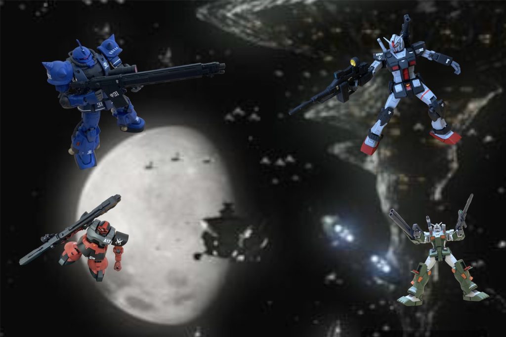 連邦 vs ジオン 風にしてみましたついに製作用積みプラもあとフルアーマーガンダム一体になってしまいました(保存用は二体)が、また入手してこれからも製作を続けたいと思います。いつも閲覧、いいね👍ありがとうございます🙇🏻♂️