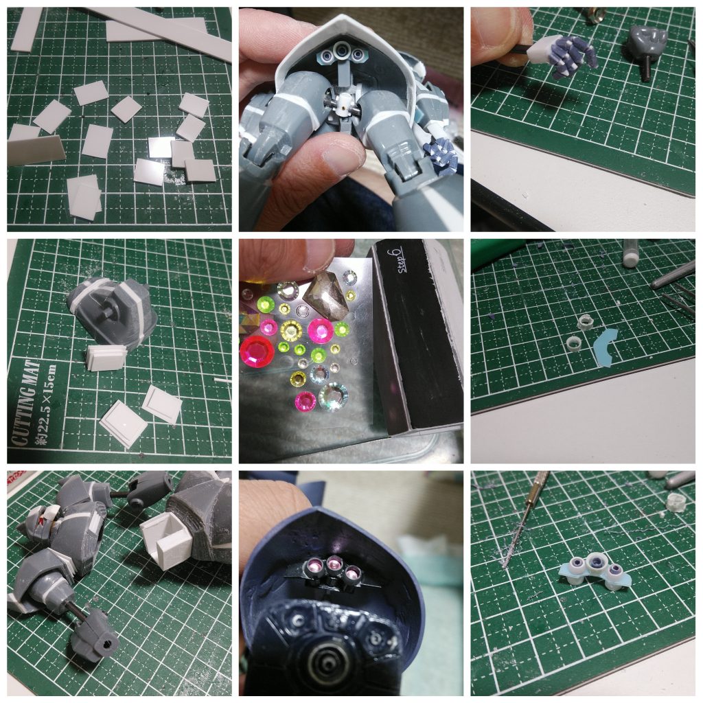 手首作ったりスラスター作ったりいろいろ✨セリアのジェルシールをダイソーの6面爪磨きで研磨すると…Hアイズとさよならできますよ💎