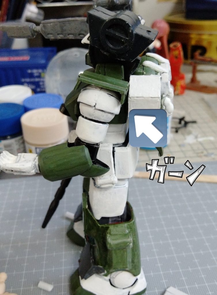 やっと出来たと思ったランドセルも、最初こんな風に腕が上がらないので作り直し(T_T)