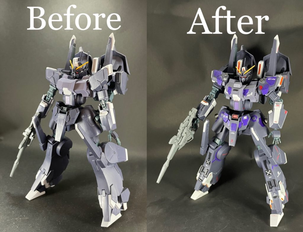 素組みとのビフォーアフター！情報量は増えたかなと思います♪