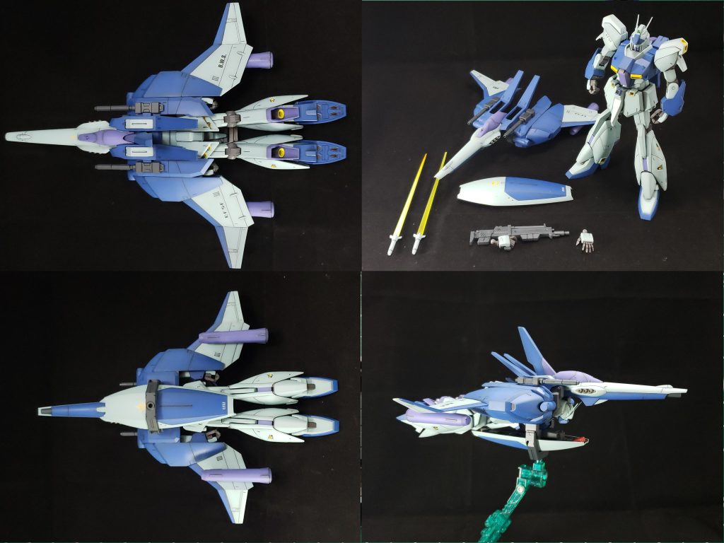 WR形態。主翼は好みで1.5センチ延長しました。結構大きいですね。(^^)