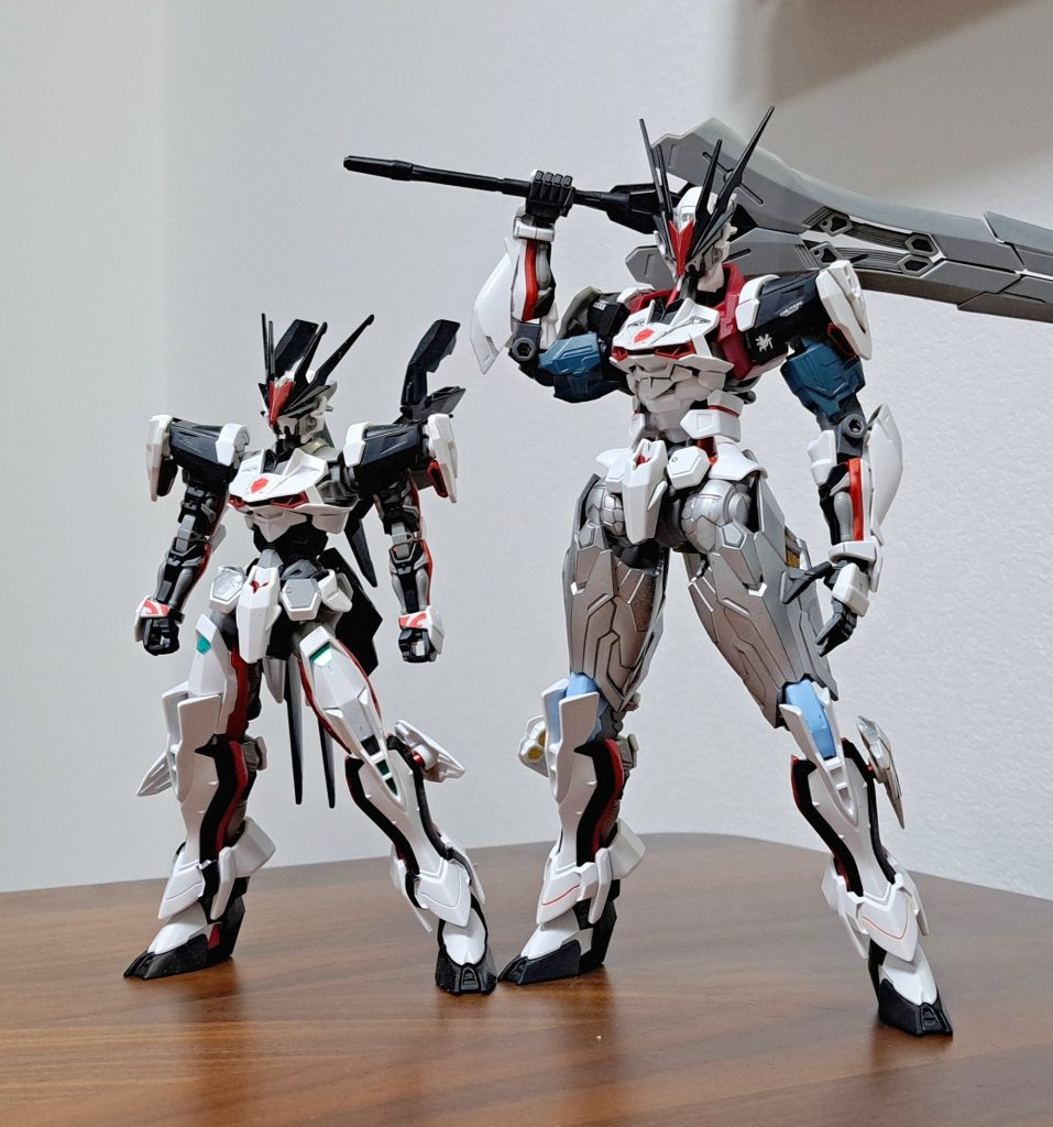 元のキットとのサイズ差