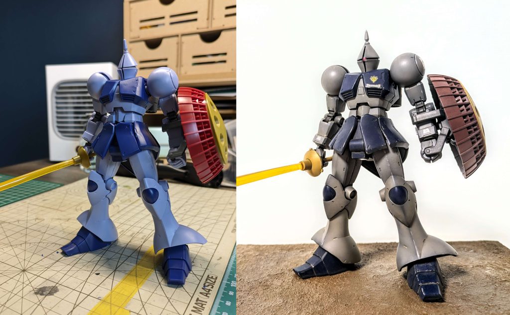 仮組みとの比較①