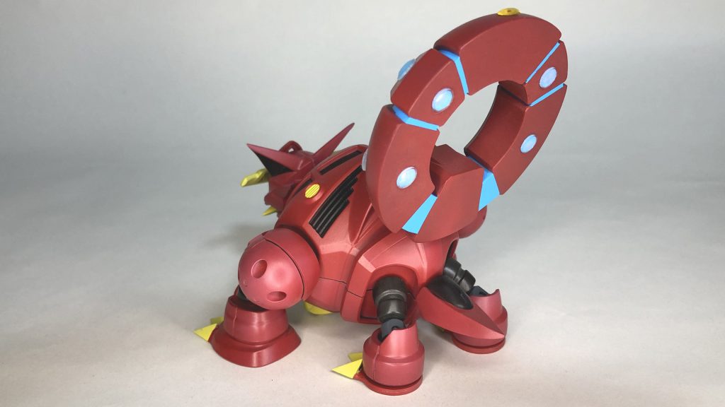 バックショット背中のリングはダンボール戦機 パンドラのスタンド足を。本当は2つに分かれるノズルのようなものなのですが今回はビジュアル重視でオミット。