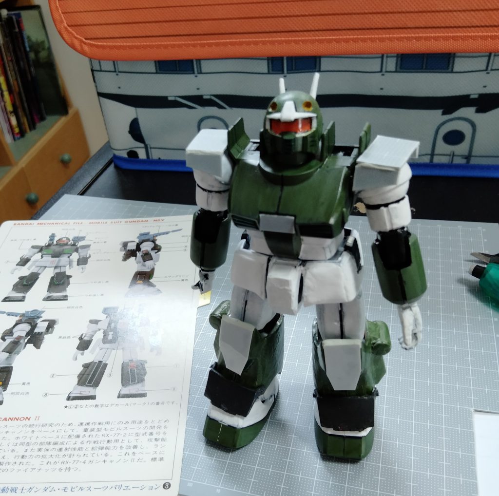 パテとプラ版で所々に修正を加えてます。子供時代のツケを精算(笑)