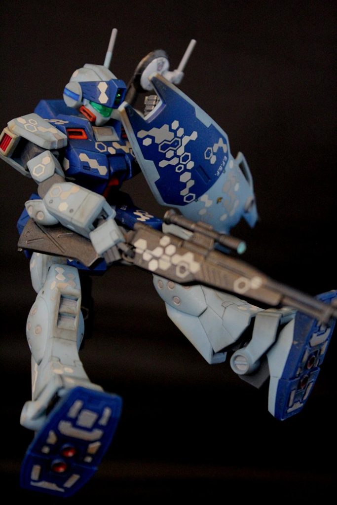 武器のスコープはカラーレジンを盛っています
