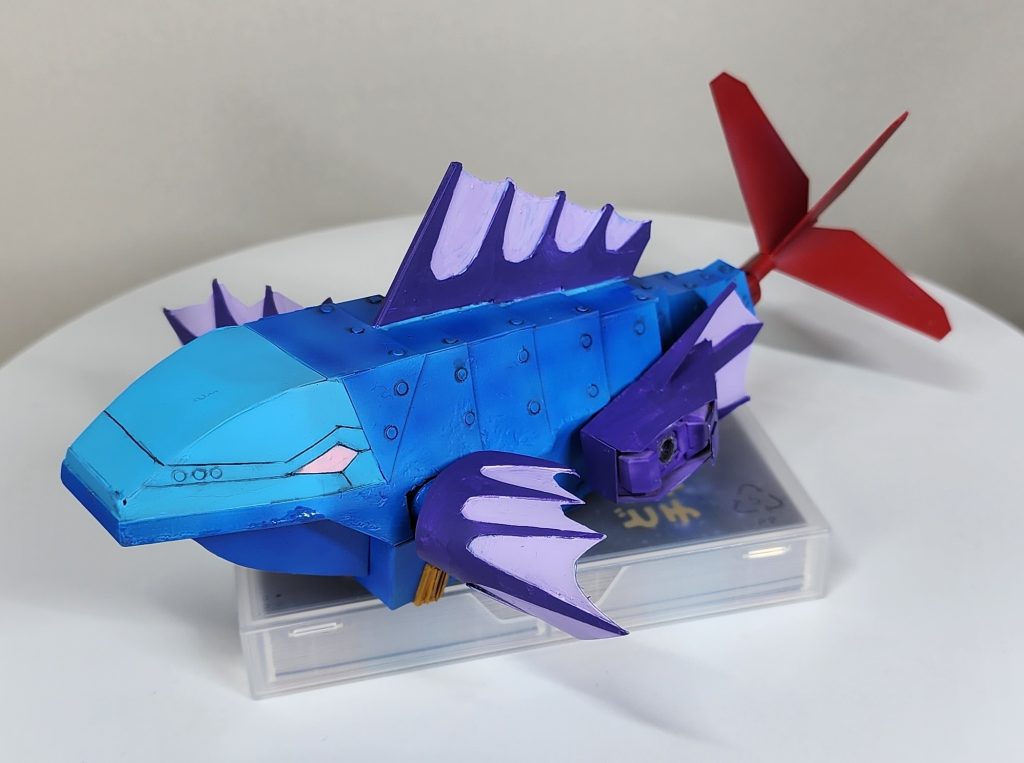 お魚モードも完全変形可能(笑)　詳しい変形方法はどらの日常のYouTube動画で🎵