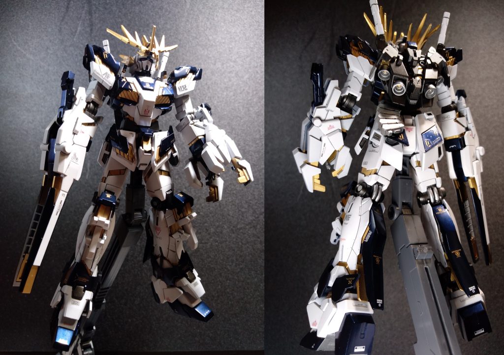 完成するまで塗分けもその場のパーツ単位で見て、全体イメージ作らずにやったんで、組んだ時案外カッコよくてほっとしました。