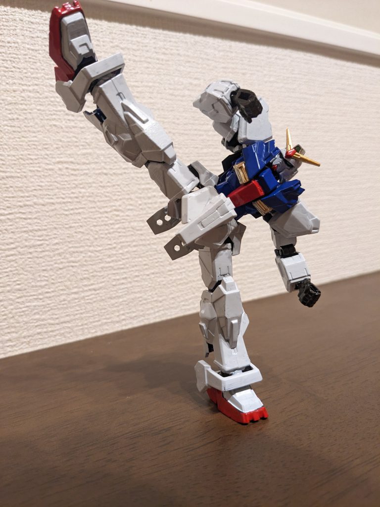 Ｇフレームも関節よく動くし、両手足がマークIIでマッシブな感じだから、Ｇガンダムの機体っぽく見えてくるのが良い感じでした。