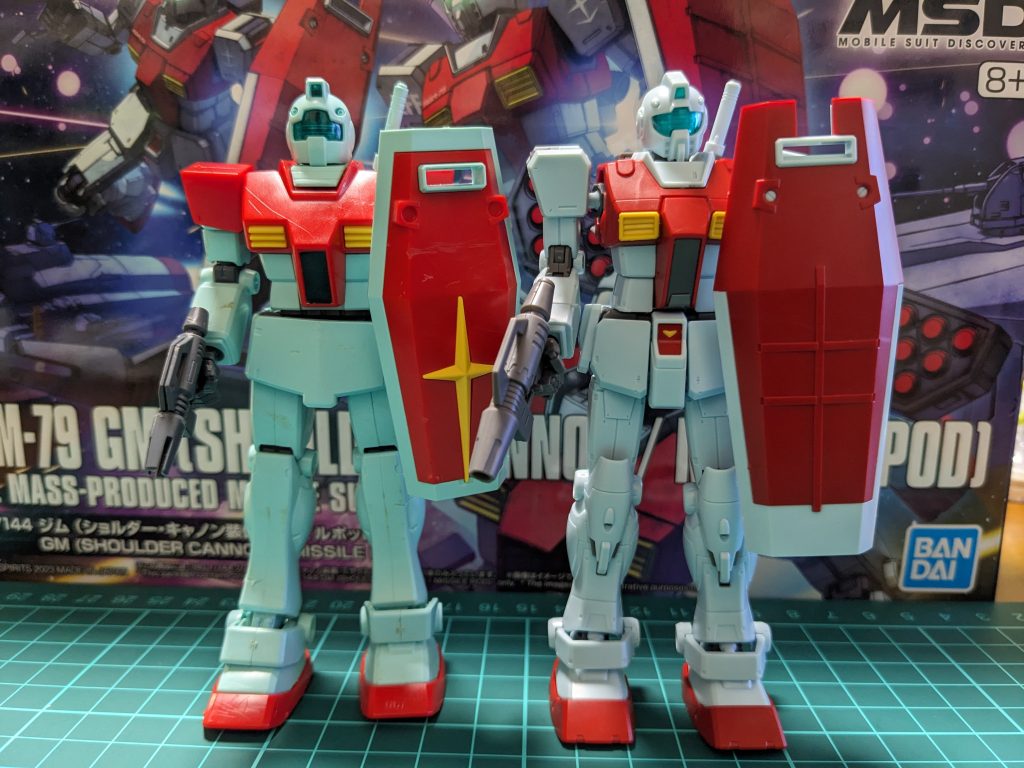 HGUC ジムとのツーショットです 