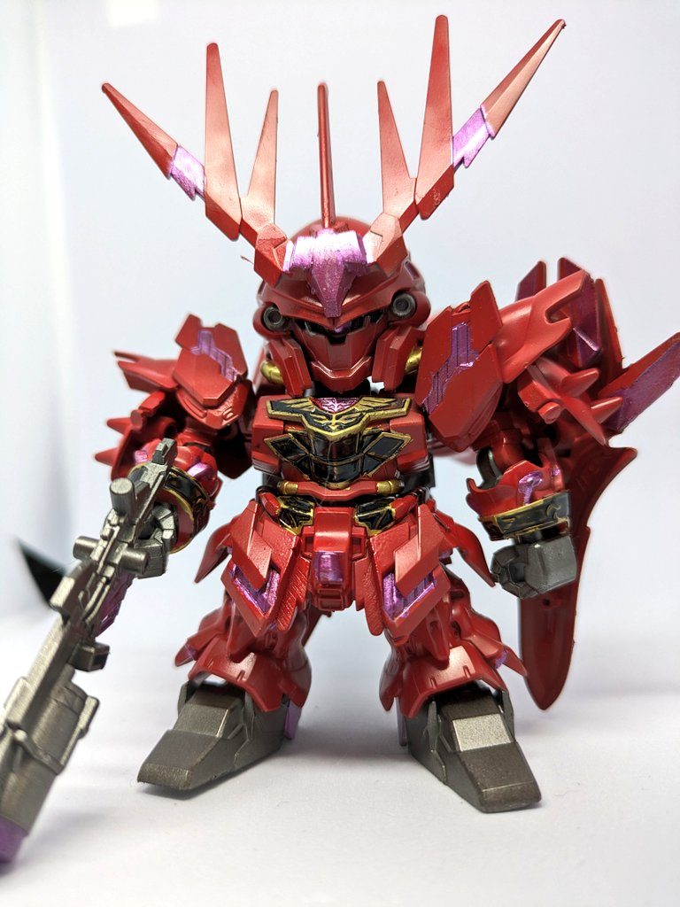 前方からのショットです。改善点は色々ありますが、イメージ案としては満足いってます。