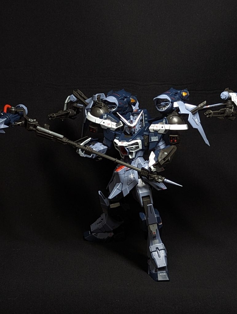 カラミティには、ストライカーと同様の、エール、ソード、ランチャーのストライカーパックが設定されてるそうです。