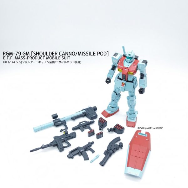 HG ジム(ショルダー・キャノン装備/ミサイルポッド装備)