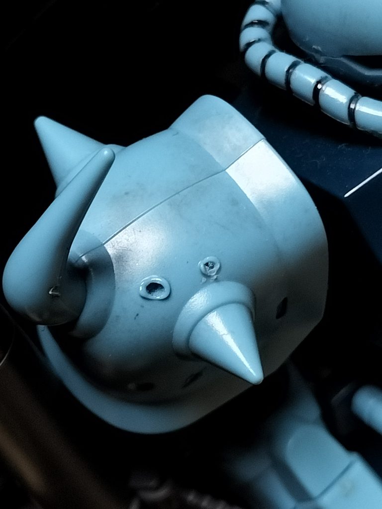 まっ過去作なんでね合わせ目消しも塗装もなしですねwちなみにこの傷はクリップ📎をバーナーで熱して溶かしたものっす