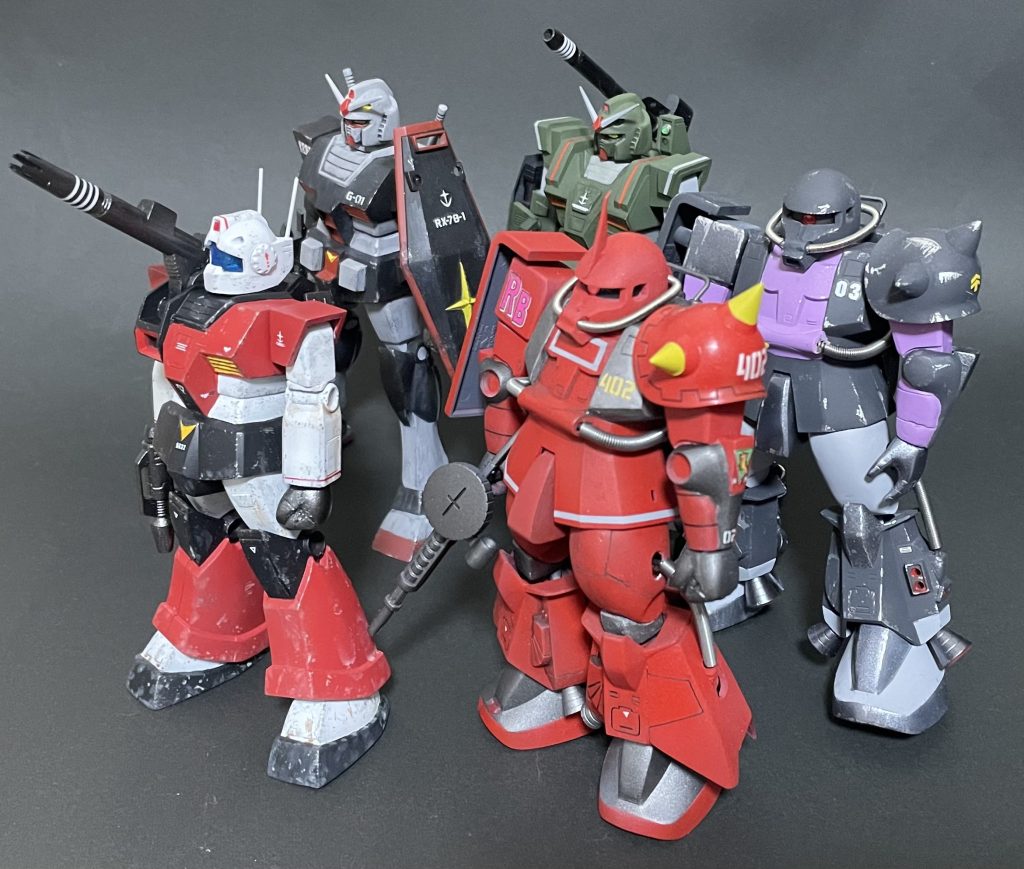 今年作ったMSVシリーズ達と来年は再販されますように🙏以上になります。最後までご覧いただきありがとうございました😊