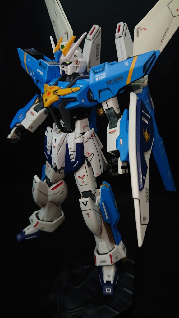 頭部    :ストライクボディ   :ストライク腰部    :リヴランスヘブン肩     :ダブルエックス腕部    :ダブルエックス脚部    :ダブルエックス+ストライクバックパック:ダブルエックス+ジェガンブラストマスター武装    :杖型の槍(30MM)