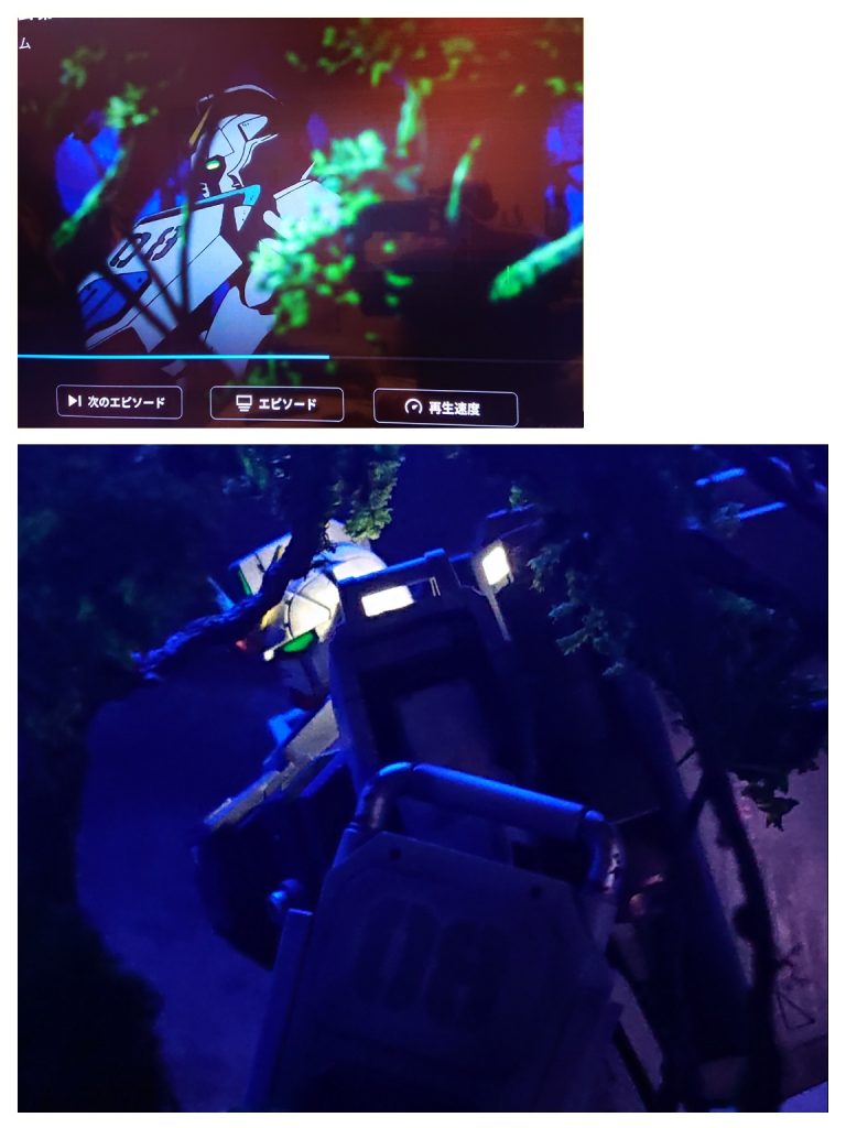 アニメのこんなシーンをイメージしました。シローの初陣です。