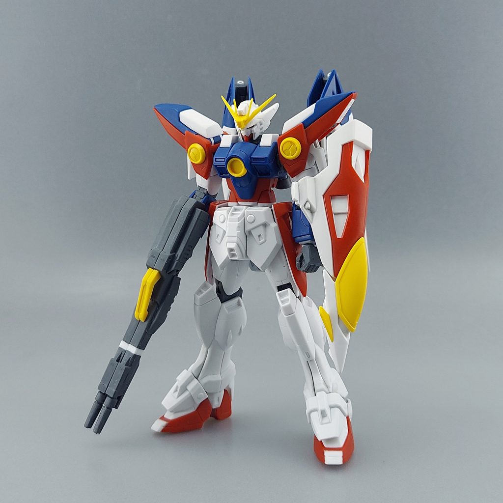 塗装前の作業完了の段階ですウイングバインダー以外の改修箇所としては主に脚部、太ももで2mm、足首で1.5mmほど延長また腹部でも2mm延長しています