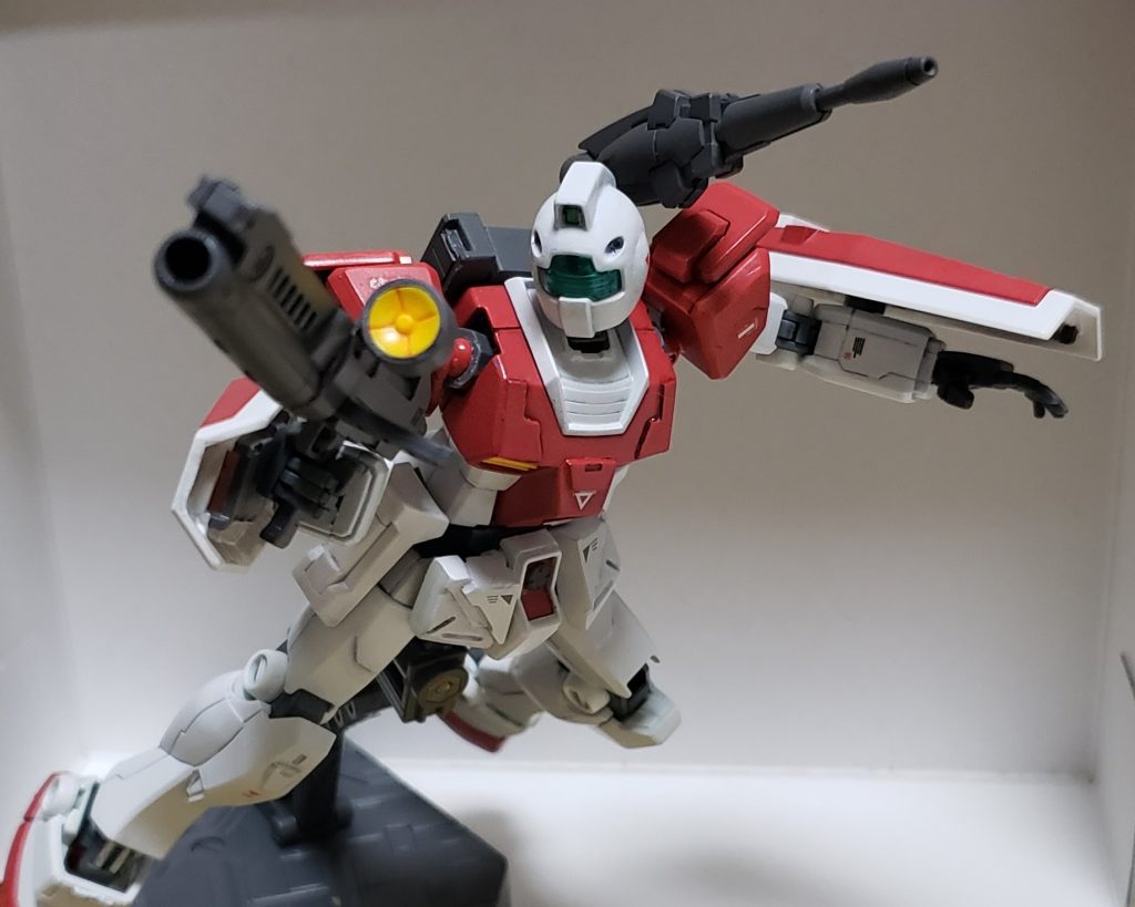 ビームライフルも30MMの武器パーツを使って強化仕様に。収束率と貫通性を重視したごっついビームを撃ちまくるぞ!