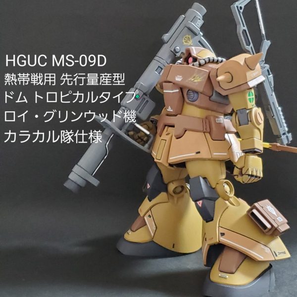 HGUC ドム トロピカルタイプ(ロイ・グリンウッド機)｜mototti (モトッチ)さんのガンプラ作品｜GUNSTA（ガンスタ）