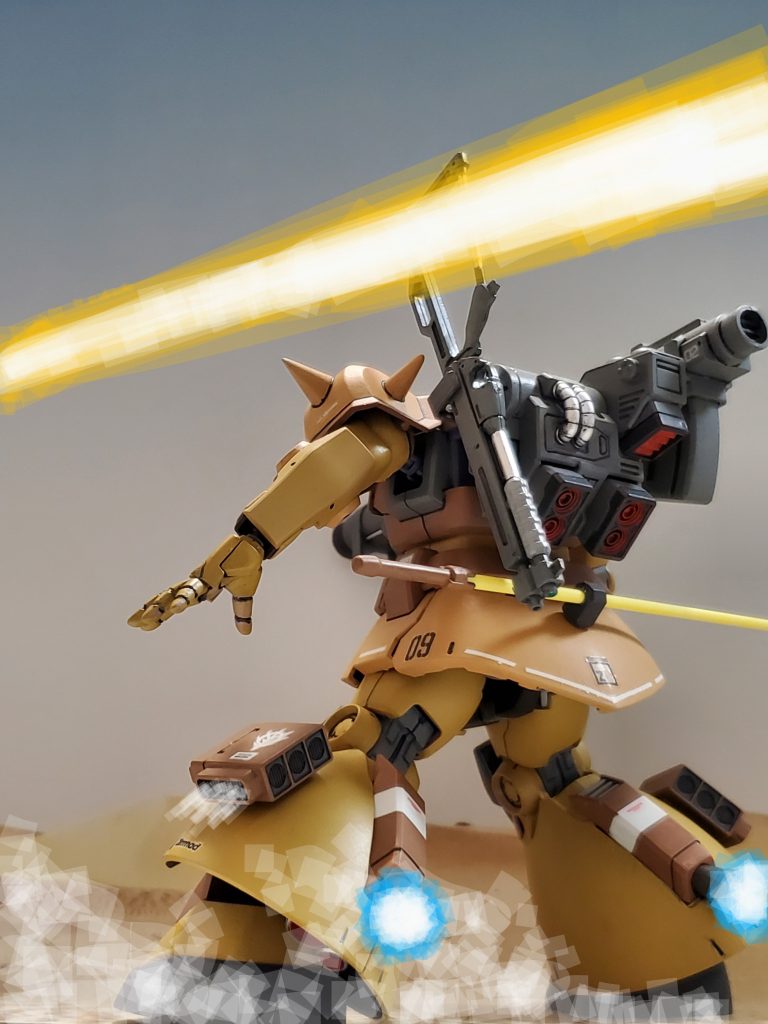 冷却機構により、継続的な優れた機動性を発揮するドム❕グリンウッド少佐の腕と相まって戦果を挙げていく✨