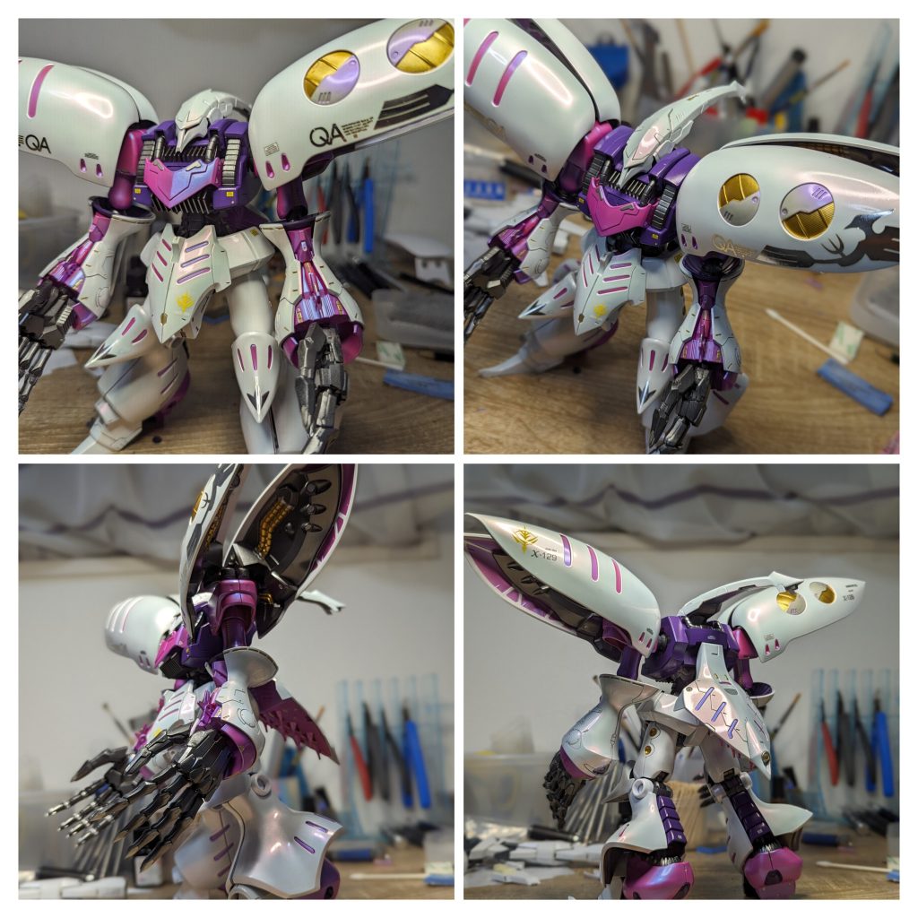 僅かに改修したところは以下になります。①ハイヒール付近の縦ラインを段落ちモールド化②コクピット部にプラ板でディテール追加 ※めっちゃ傷が入ってしまったので隠しました(笑)