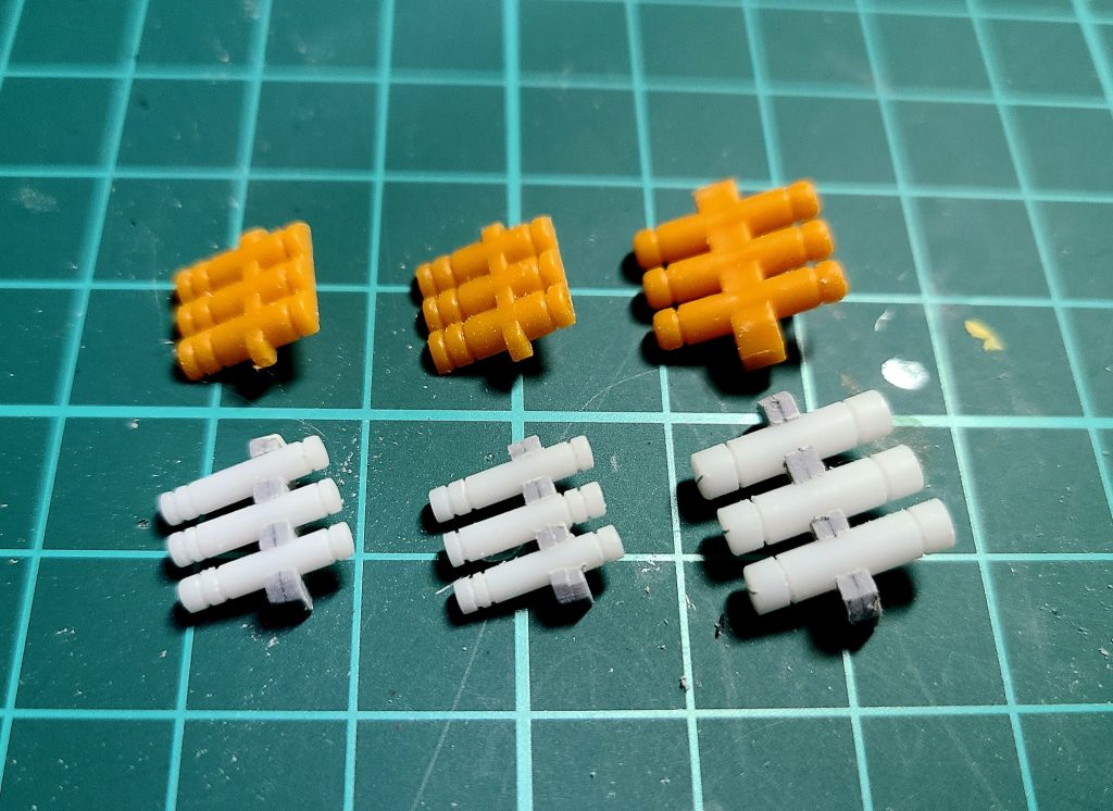 グレネードは軟質の一体化パーツだったのでプラ板とプラ棒で作りなおし。