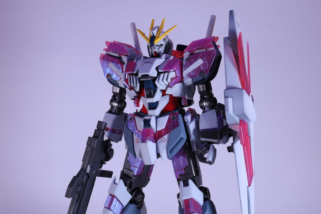 フレームが露出してるのが特徴の本機。フレームにはメタリック塗料を使って、少し目立つようにしました。