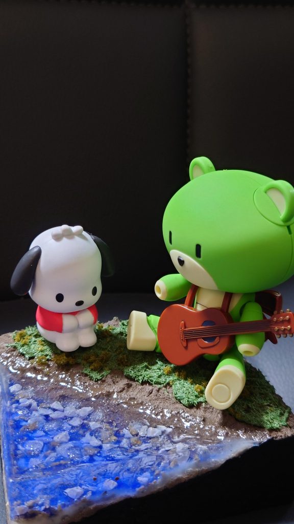 ポチャッコさんも聴き入ってます。