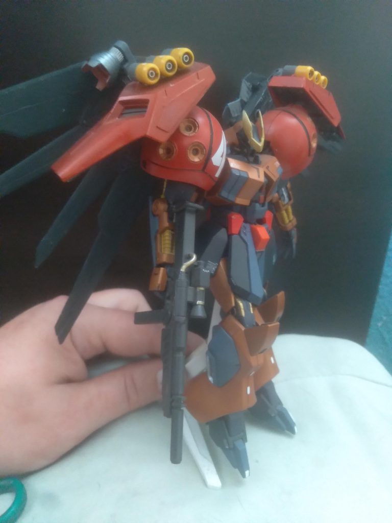 This stance makes it seem like it's a powerful machine.