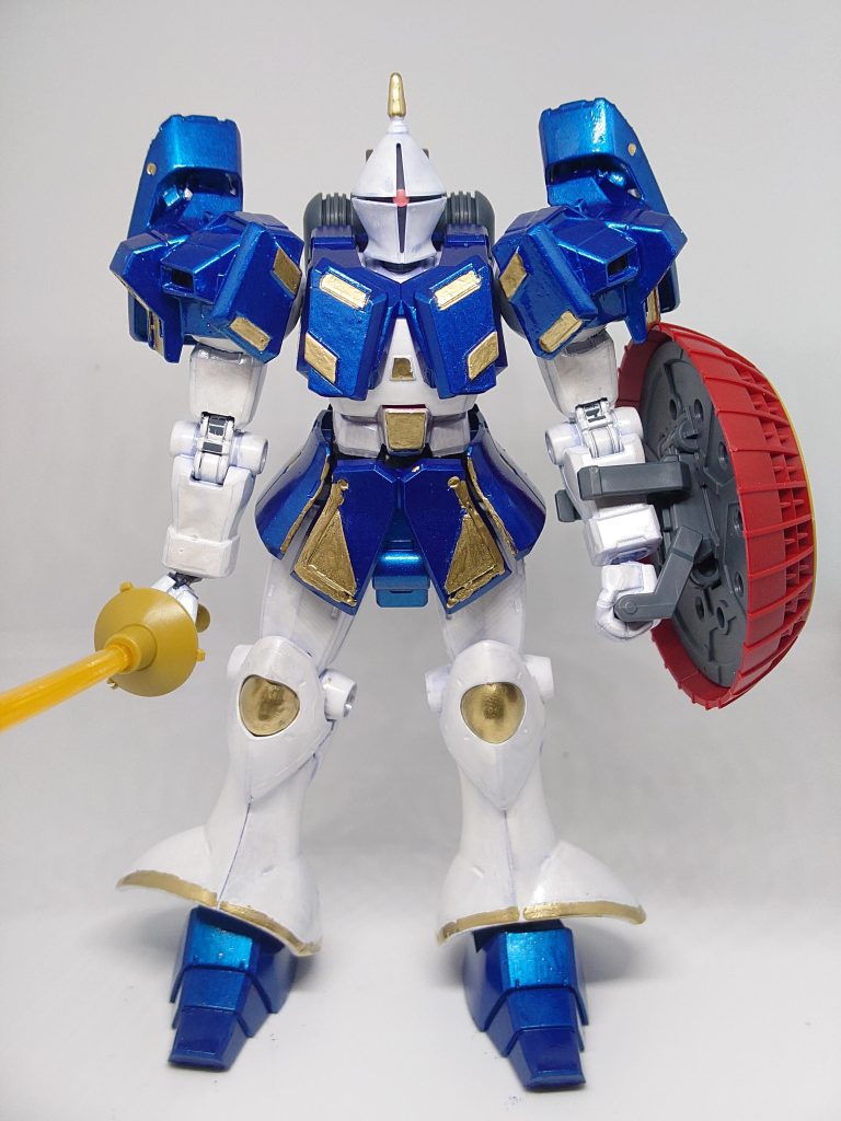 余剰パーツは胸アーマーを中心に前方に腰アーマー、後方にスリッパを付けてます。