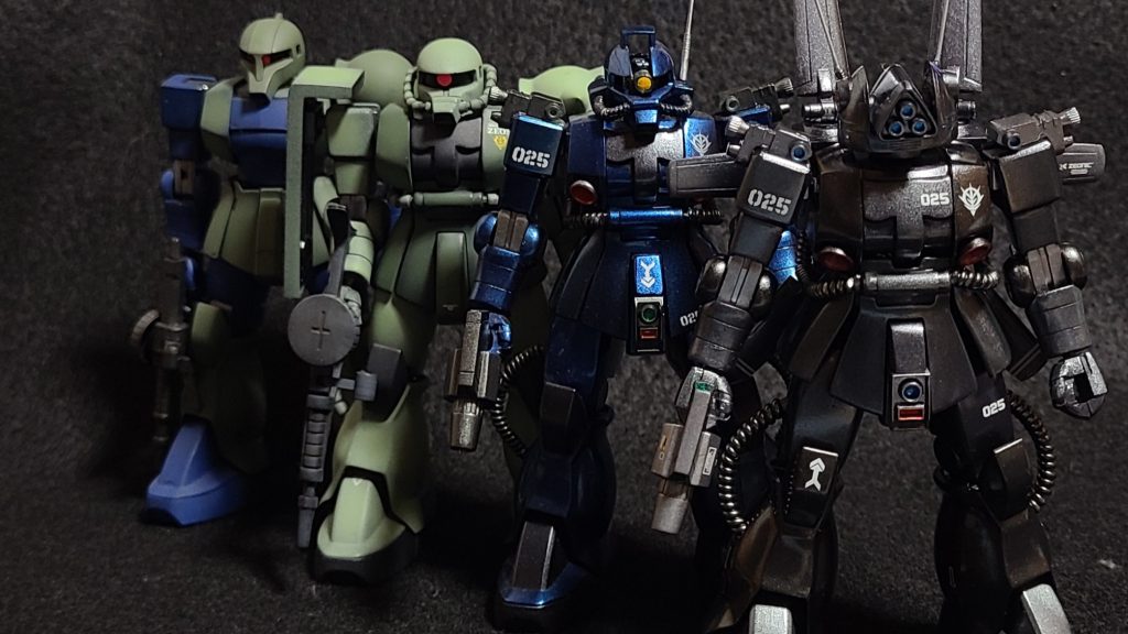 正直もっと簡単に作業が進むと思っていたのですが、今回は結構産みの苦しみを味わう事となりました。先の首の軸以外にも、何度表面処理をやり直しても浮き上がる太腿の加工痕や頭部アンテナが折れて破片が見つからなくなって仕方なく100均のソーイングセットの針を利用したり・・・あと動力パイプも製作途中で部材が切れて好みの太さに仕上がらなかったり・・・基本脳内シュミレーションと現物合わせでやり繰りしてきた為今回はかなり難儀してしまいました。あと写真撮影の際色々ポージングさせようとしたらあちらこちらで塗装が剥げてしまいリタッチの嵐となり断念せざる負えない状況でした。