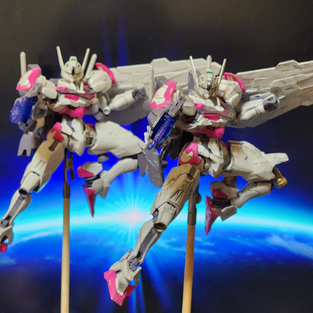 以前、クリアカラーのルブリスを投稿させていただいてましたが、実はルブリス、通常版を作成してましたガンプラ制作復帰のきっかけになったキットで、当時は完全素組みでスミ入れすらしてませんでしたꉂꉂ(ᵔᗜᵔ*)いろいろ、覚えてきたので、再度もう１回組んでみようと思い制作してみましたw