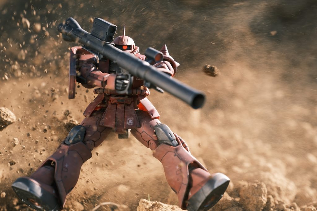 ↑シャア専用ザクⅡのバズーカ。