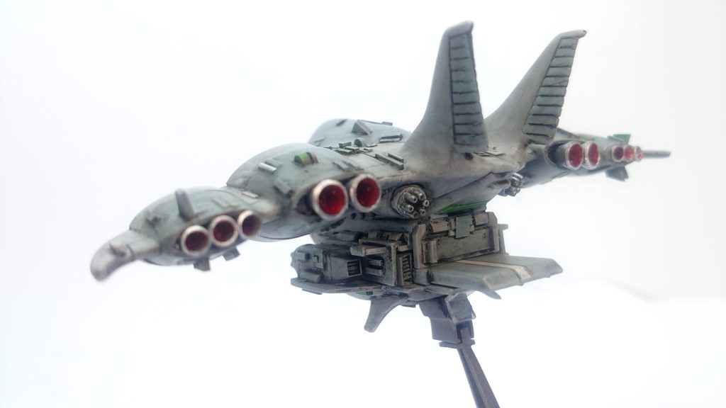 甲板収納時(後から)。