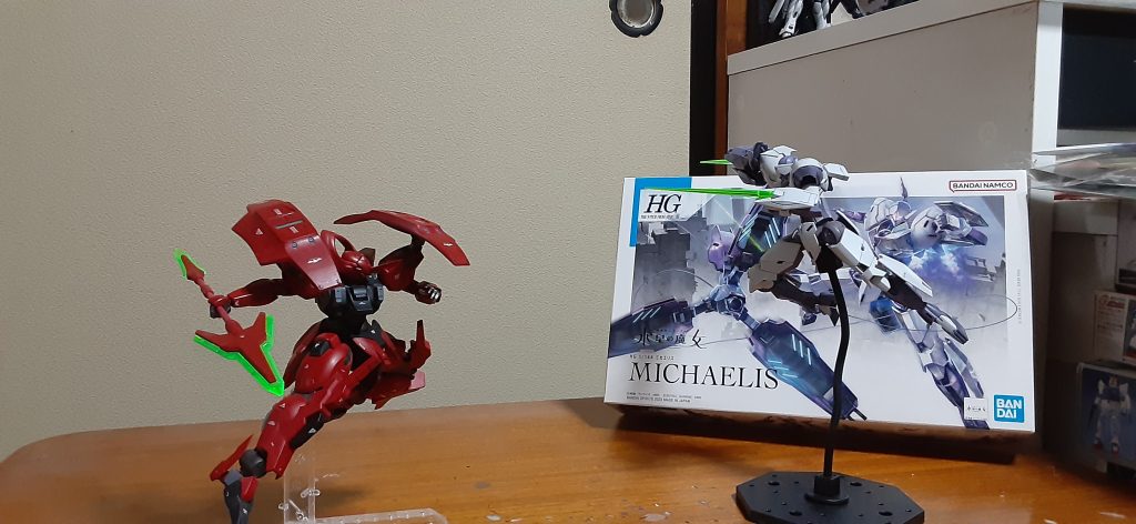 個人的にこの二機の対決見たいなーと思ってたら第二クールでやってくれましたね。シャディクとグエルどっちが強いのかも凄い興味あったし