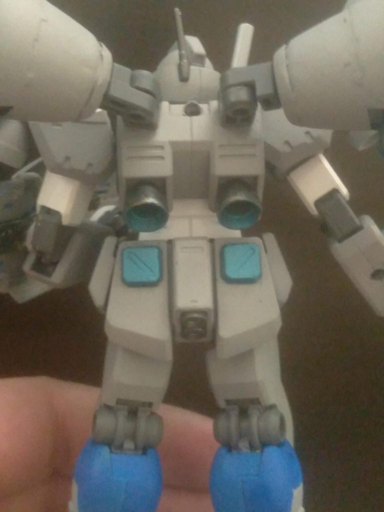 The boosters attach into new hard points installed into the backpack. A single beam saber handle is also included for close quarters combat