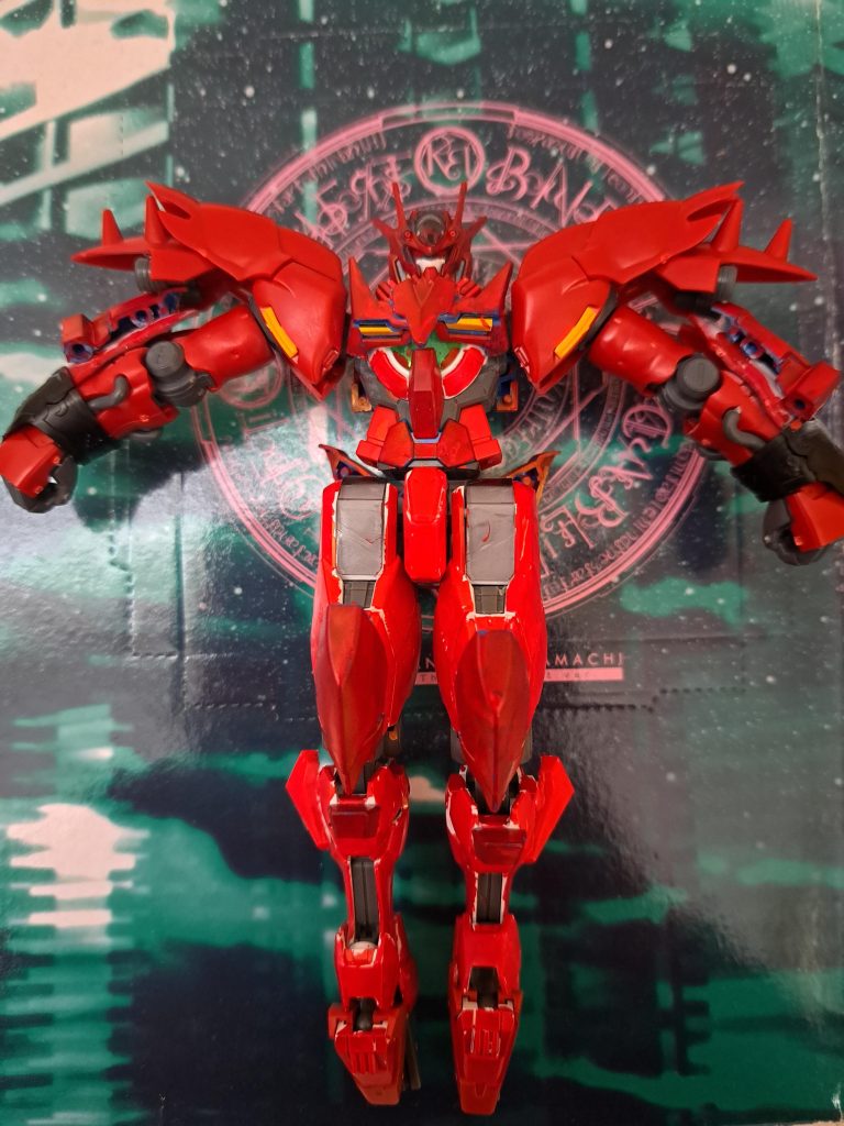 クリムゾンドライブ改造したGNドライブを起動することによって発動する。トランザム同様機動力が上がり、更にクリムゾンガンビットの機動力も上がり機動力とクリムゾンガンビットを活かした戦闘することで敵を追い込む。発動時に背後に魔法陣らしき巨大な紋章が浮かび上がる。