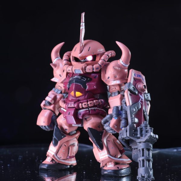 ガンダムコンバージ　リペイント　シャア専用グフカスタム