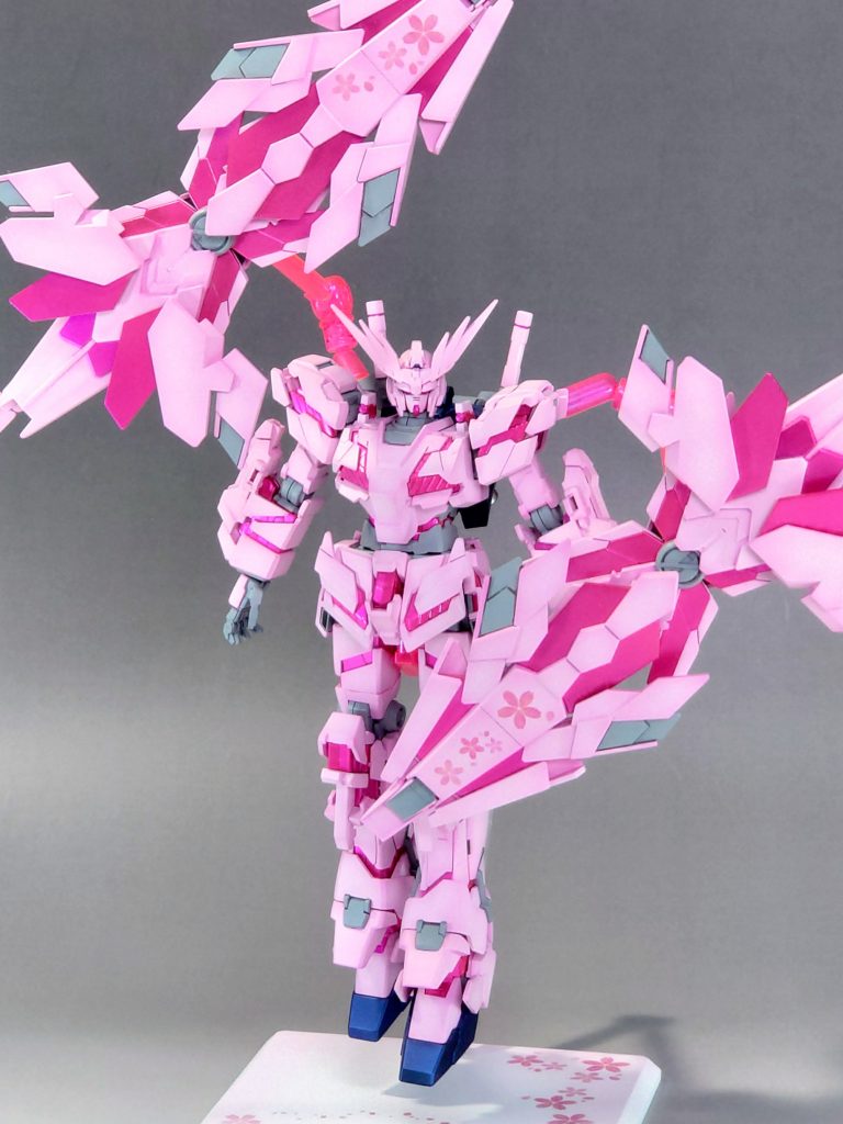 元々アームドアーマーとスタビライザーが桜の花びらに見えるので今回このカラーリングにしてみました。