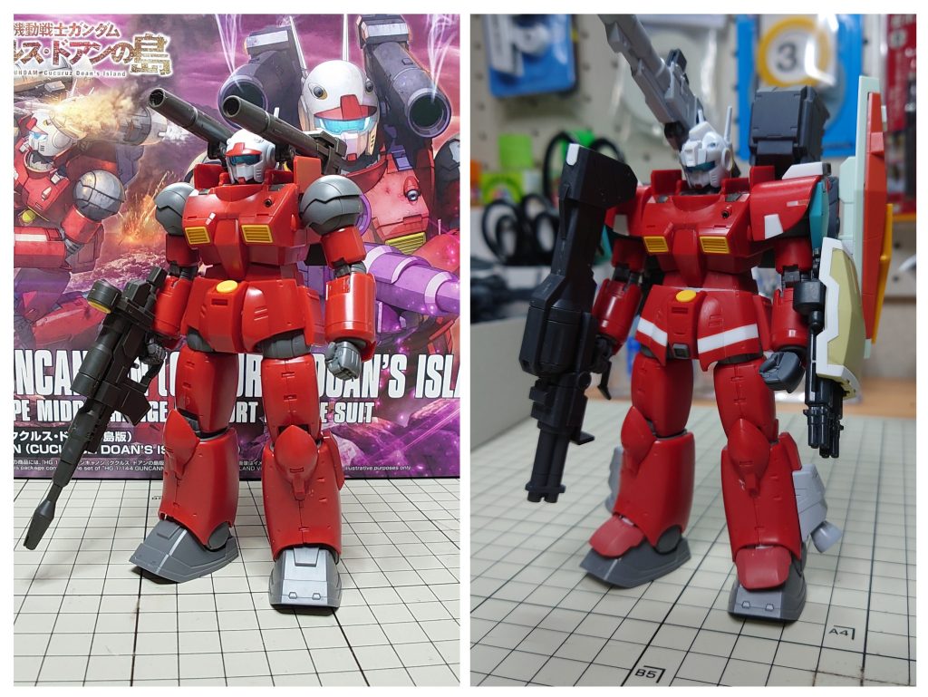 【パチ組と製作途中】[解説]  こうしてみると、どこを変更したのかよくわかりますね。このあと少しディテールアップして塗装しています。【まとめ】今回のキットはイベント・展示会に間に合わせようと製作していましたが、どちらにも間に合いませんでした…でも、時間をかけた分、納得いく出来になったと思います。最後までご覧頂きありがとうございました！