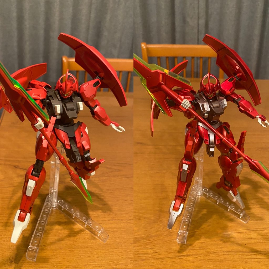 全塗装ビフォア(左)アフター(右)