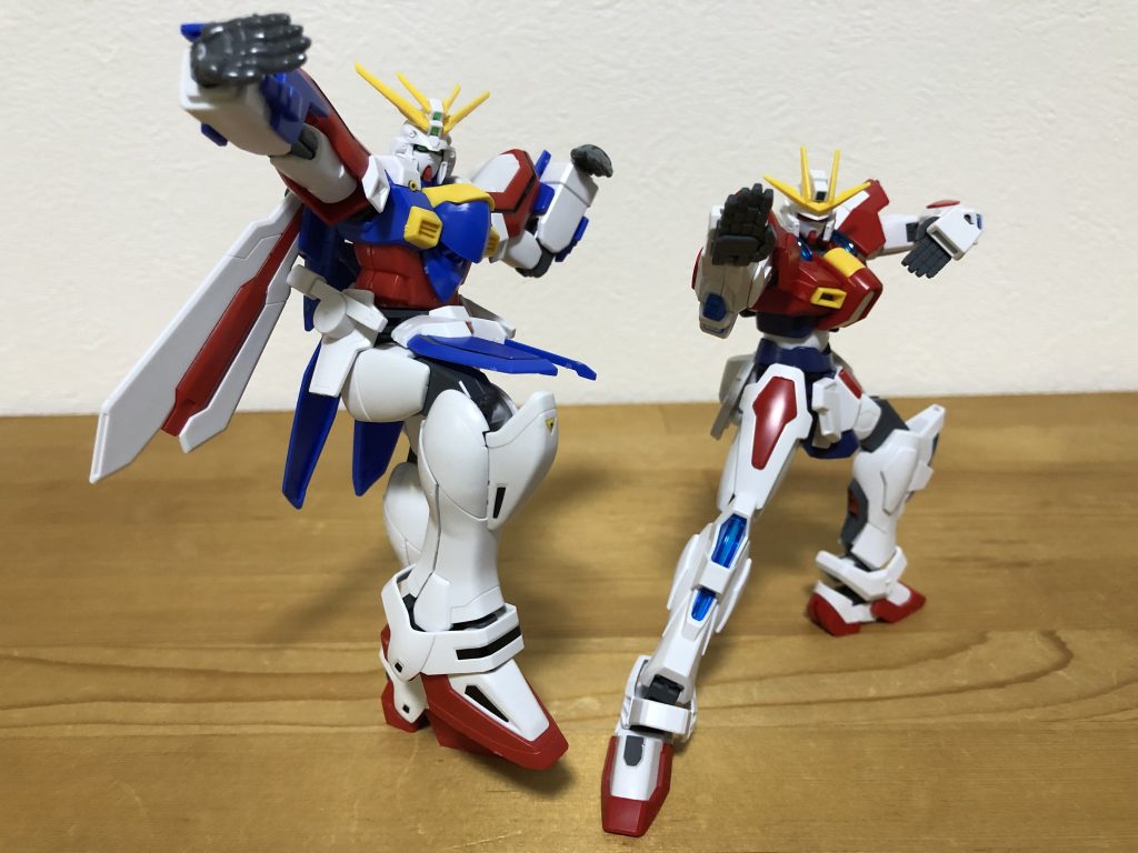 師匠（？）と一緒に。マスターガンダムのポーズも余裕で決まります。