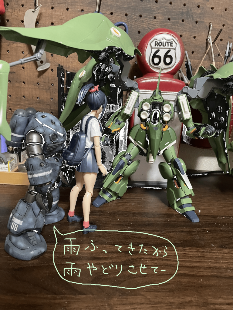 製作前の素組み状態。