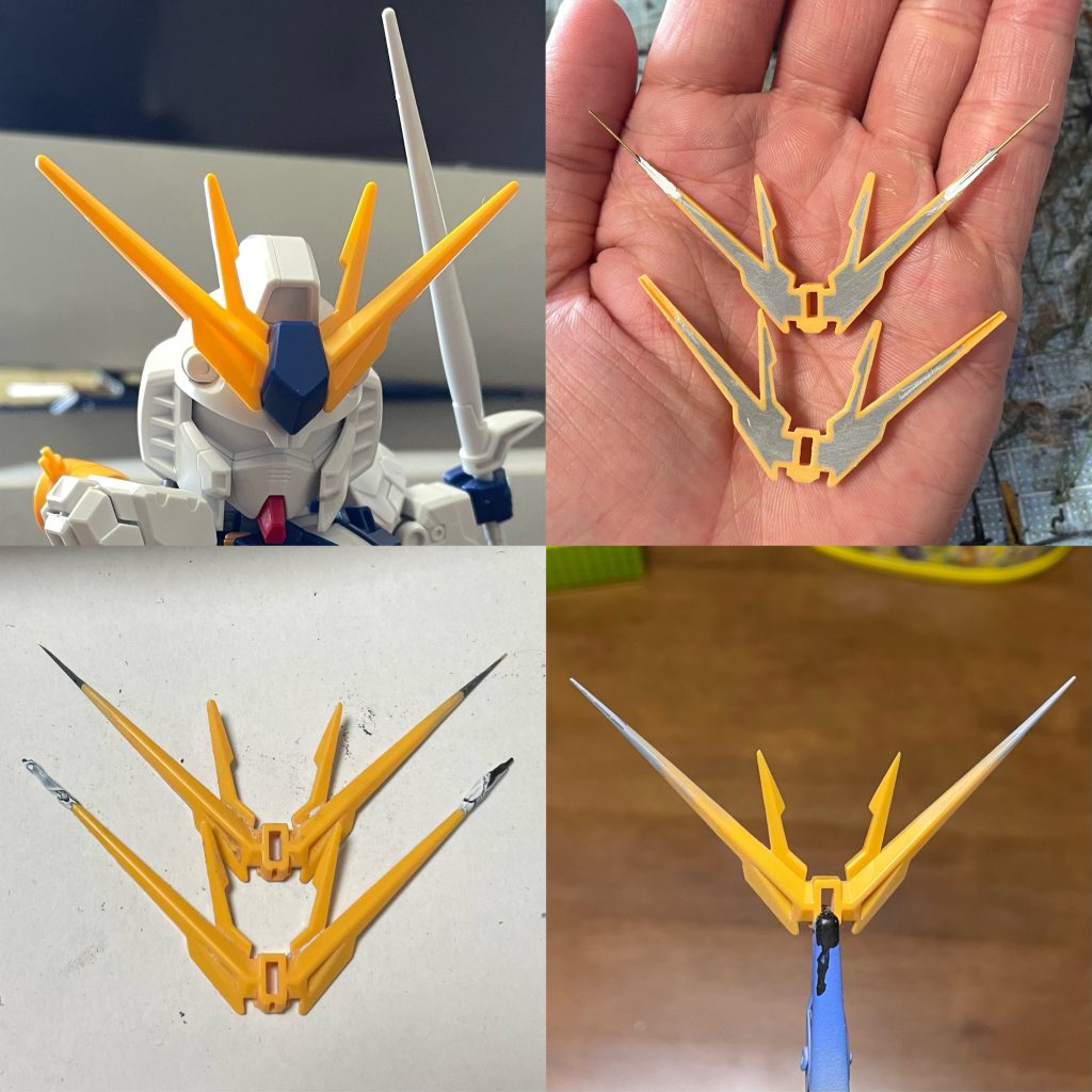 アンテナは、肉抜き穴をエポパで埋め、真鍮線を仕込み、瞬間カラーパテで盛り、ヤスって仕上げました。大変でしたが、効果抜群でした。、