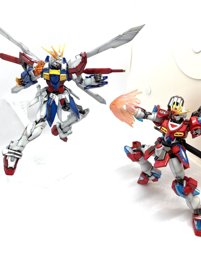 武闘派ガンダムという事で、ゴッドガンダムとセットで。。