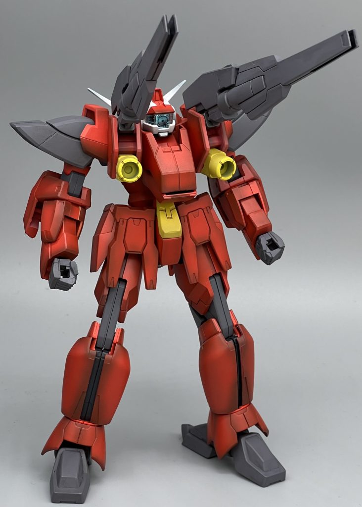 リボーンズキャノンに変形。ガンキャノンに寄せるため砲門は２つだけ。