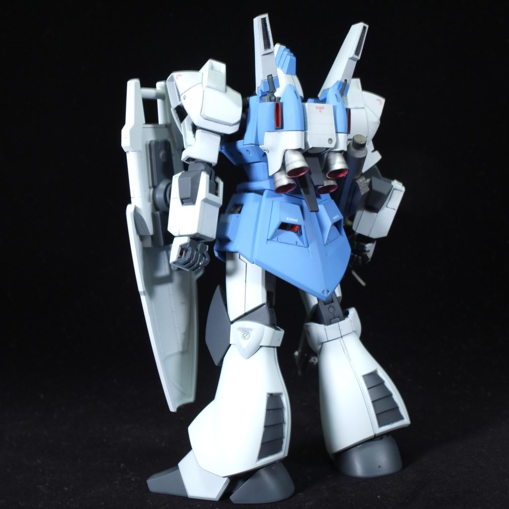 背面。バックパックはGP04ガーベラのものが設定されてあるため、デジタルモデリングで起こしました