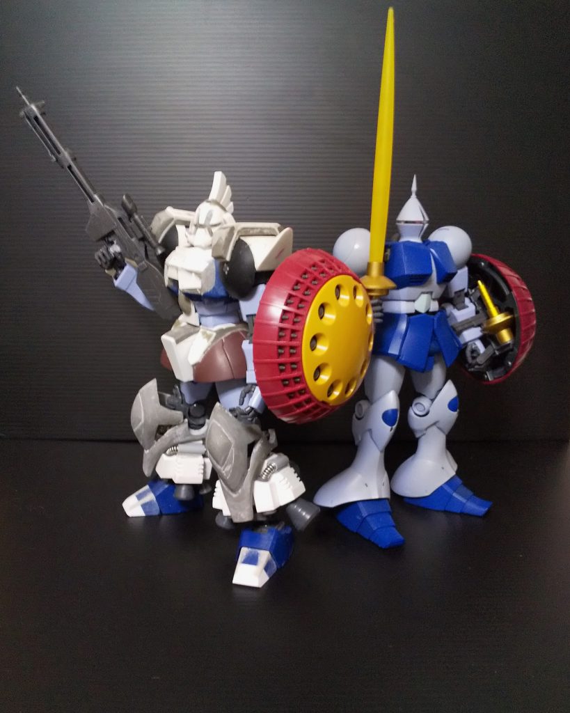 改修ベースキットMGギャンとのツーショット