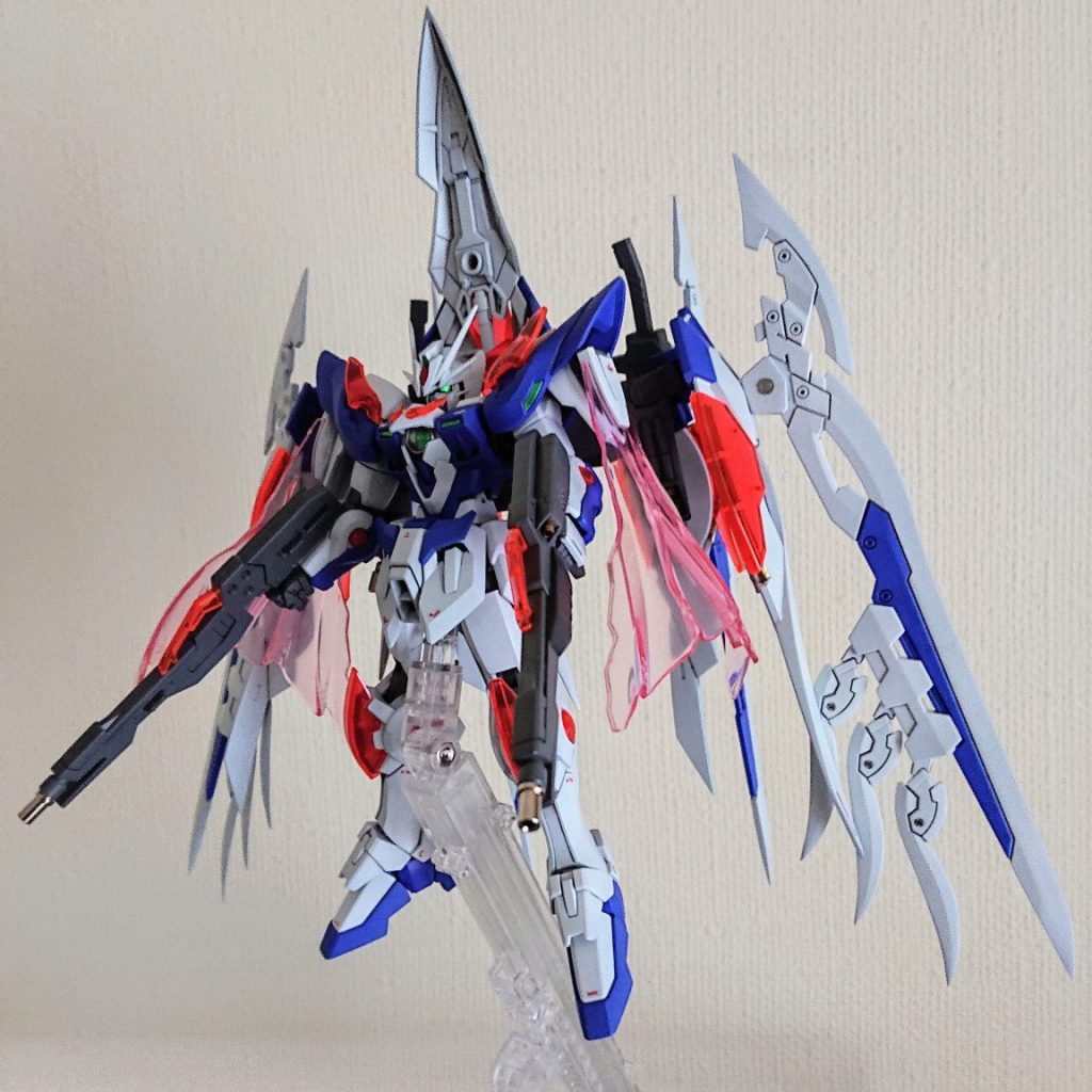 ZZA 藍焔 blue frameウイングガンダムゼロ炎 金色塗装バージョン ZZA